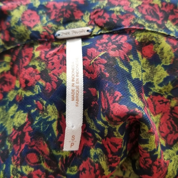 Free people sheer floral button-down shirt - Picture 6 of 8